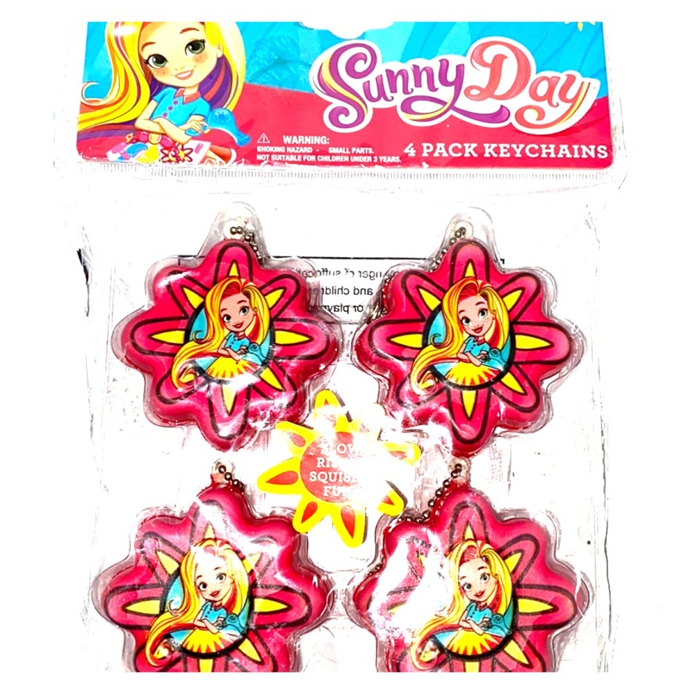 Sunny Day squishy keychains